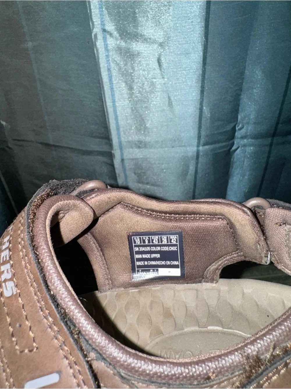 Skechers Men’s Brown and Tan Dual-Strap Outdoor Sandals